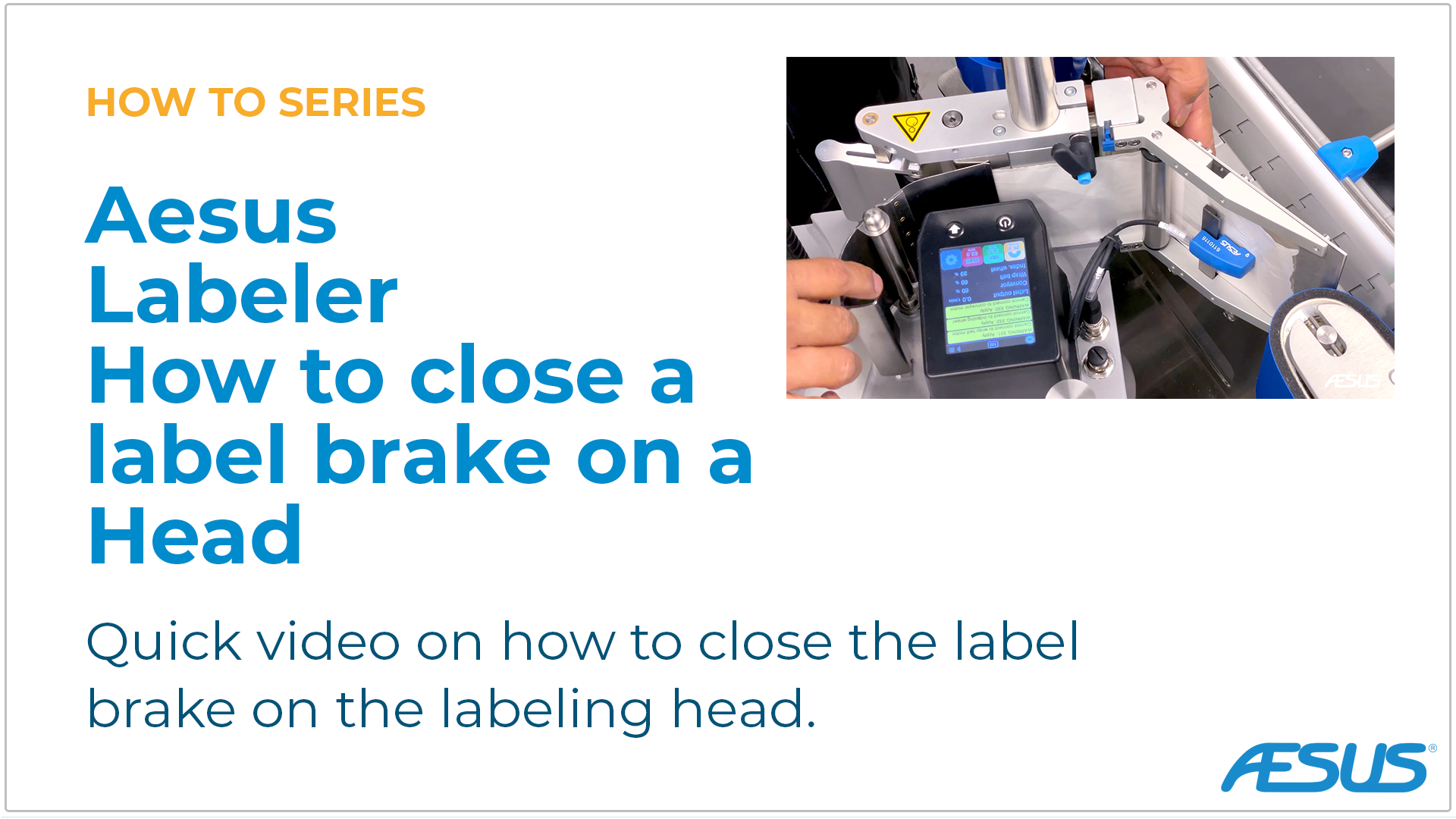 Labeler – Head – Label Brake being Closed